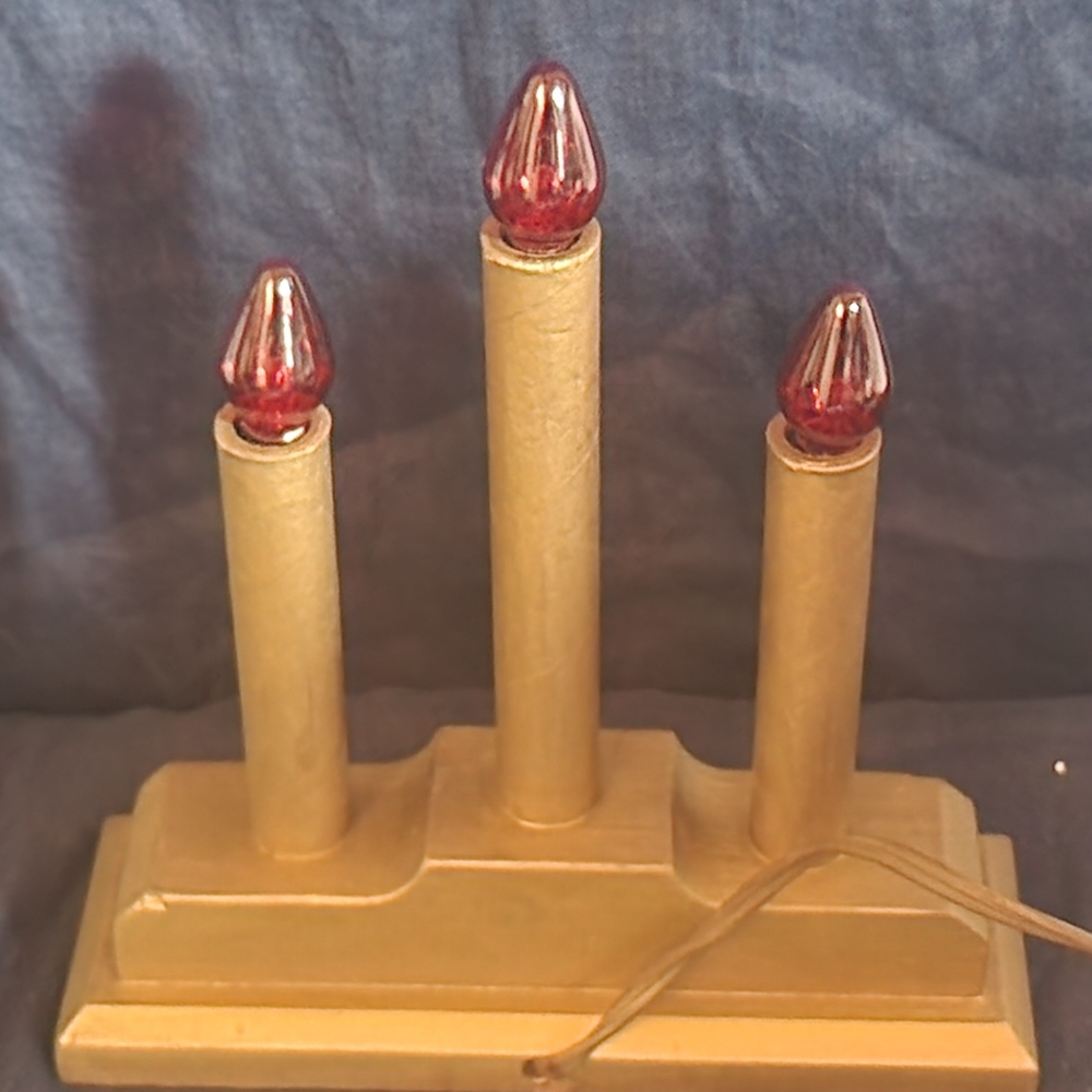 2 Christmas Candlelabras